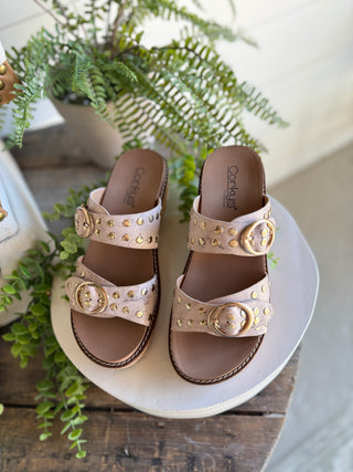 Told You So Sandals Cream Crackle by Corkys Sandal Corky's Footwear