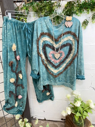 Absolutely Top Aqua Sweatshirt A Rare Bird