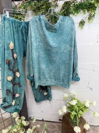 Absolutely Top Aqua Sweatshirt A Rare Bird