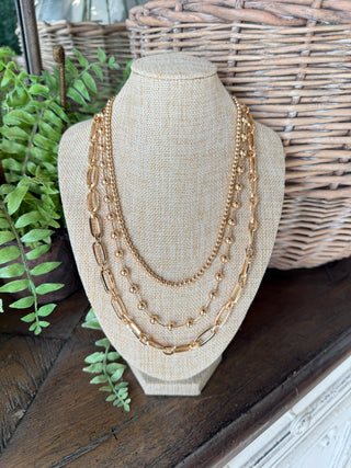 Carlee Necklace Gold