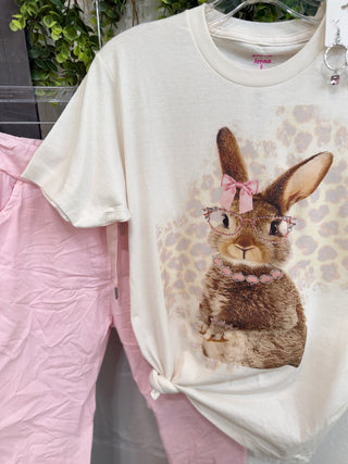 Boujee Bunny Ivory T Shirt Raisin' Arrows