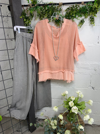 Desert Island Peach Shirts & Tops Sole Luna