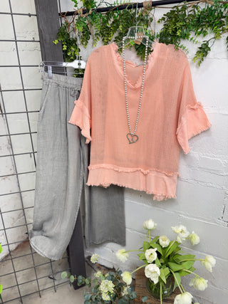 Desert Island Peach Shirts & Tops Sole Luna