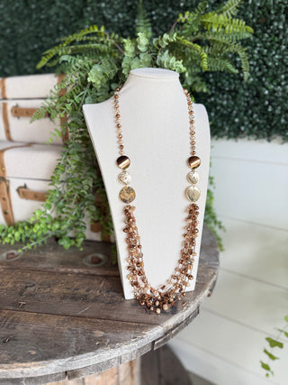Phoebe Necklace Bronze Necklaces Carol's Boutique
