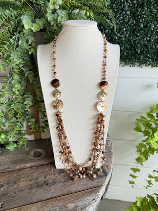 Phoebe Necklace Bronze Necklaces Carol's Boutique