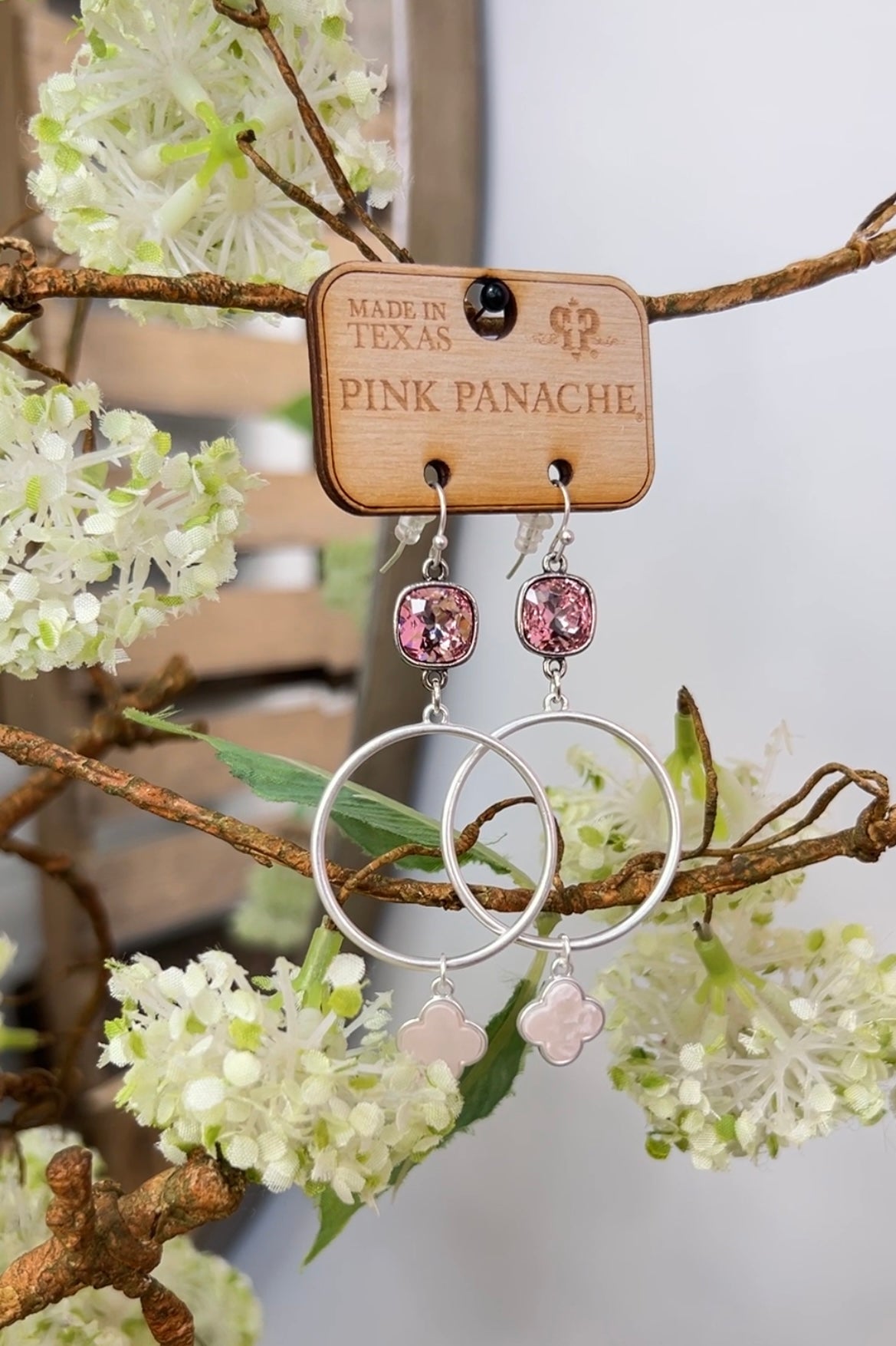 Dana Earrings  Pink Panache   