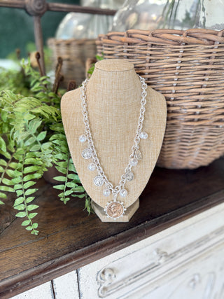 Minerva Necklace Silver Necklaces All That Glitterz