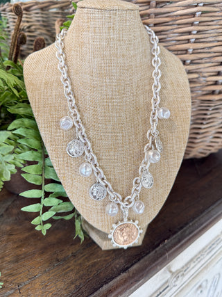 Minerva Necklace Silver Necklaces All That Glitterz