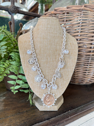 Minerva Necklace Silver Necklaces All That Glitterz