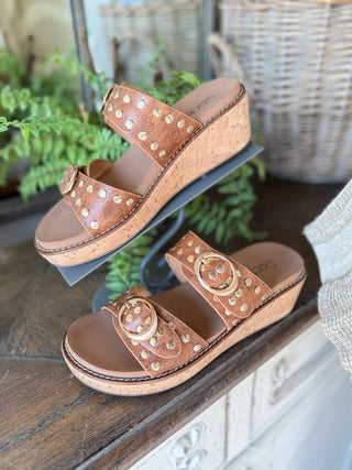 Told You So Sandals Cognac by Corky’s Sandal Corky's Footwear