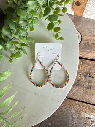 Asher Earrings Gold/Multi Earrings All That Glitterz