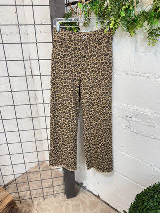 Whiskers Jeans Mocha Leopard Pants Very J