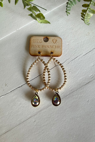 Danette Earrings Gold By Pink Panache