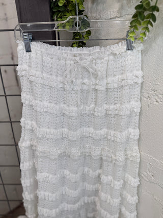 Erin Skirt White Skirt Very J