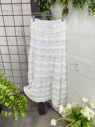 Erin Skirt White Skirt Very J