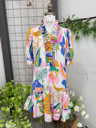 Jemison Dress Cream by Easel Dresses Easel