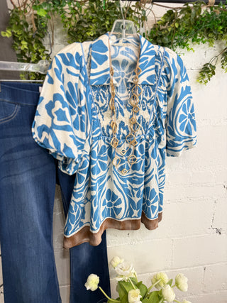 Pippa Top Blue by Jodifl Shirts & Tops jod