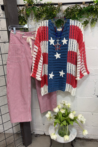 Red White and Beautiful Sweater