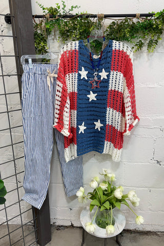 Red White and Beautiful Sweater
