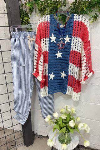 Red White and Beautiful Sweater