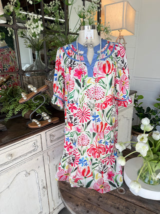 Southside Dress Cream Mix by Umgee Dresses Umgee