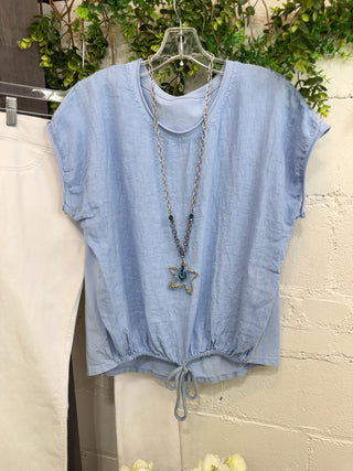 Santina Top Lt Blue