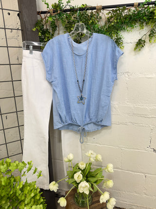Santina Top Lt Blue