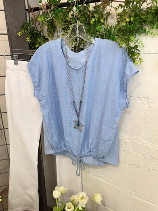 Santina Top Lt Blue