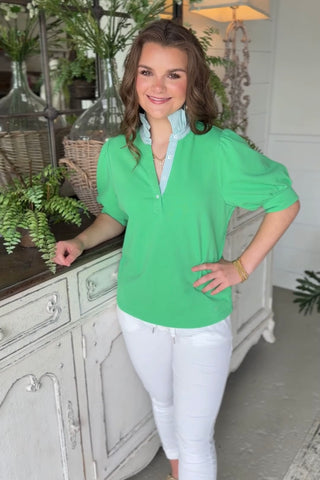 Natasha Top Apple Red by Umgee Shirts & Tops Umgee