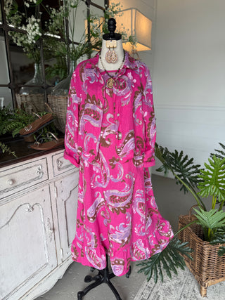 Lawson Dress/Jacket Set Fuchsia Dresses Prospero