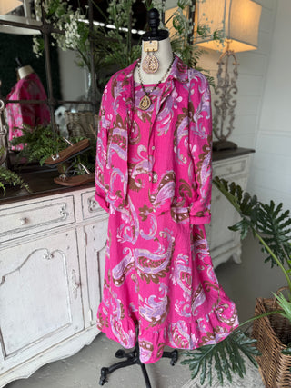 Lawson Dress/Jacket Set Fuchsia Dresses Prospero