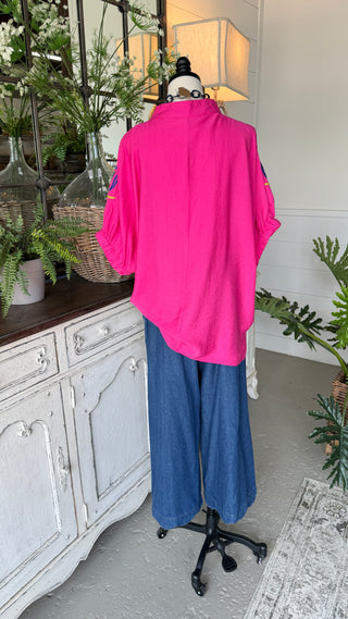 Summer Days Top Fuchsia Shirts & Tops Umgee