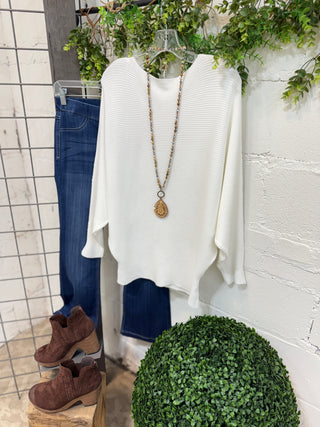 Sophia Sweater White Sweater Fenco