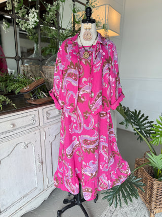 Lawson Dress/Jacket Set Fuchsia Dresses Prospero