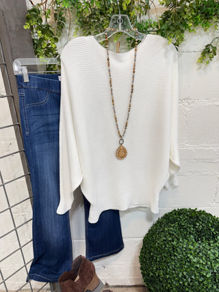 Sophia Sweater White Sweater Fenco