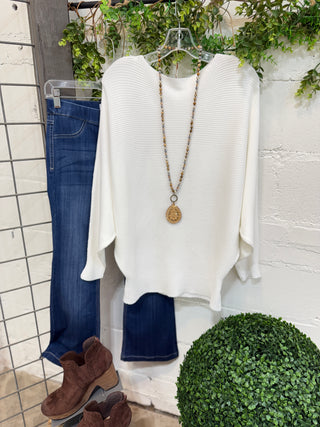 Sophia Sweater White Sweater Fenco