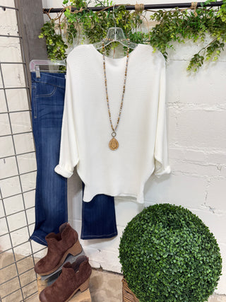 Sophia Sweater White Sweater Fenco