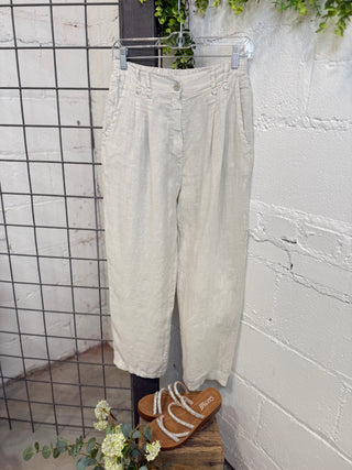 Kensley Linen Pants Natural Pants Miss Coco