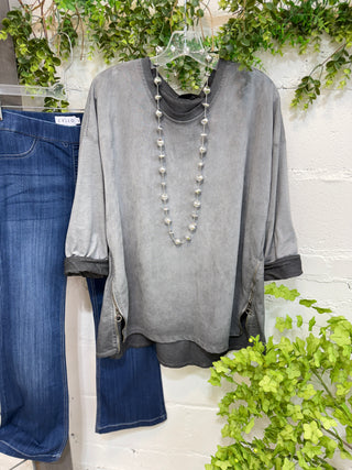 Feel Good Grey Shirts & Tops Fattura