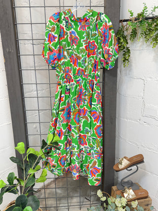 Perkins Maxi Dress Green by Umgee Dresses Umgee