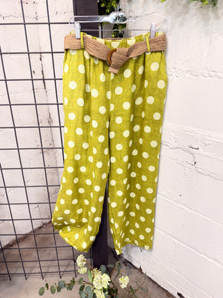 Happy Pants Chartreuse Pants Prospero