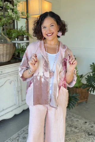 Tessie Linen Jacket Blue Jacket Prospero