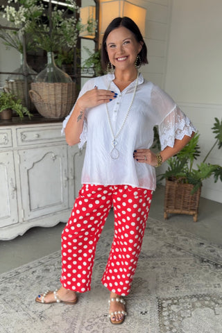 Damsel Top White Shirts & Tops Yelete