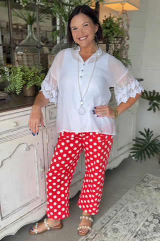 Damsel Top White Shirts & Tops Yelete