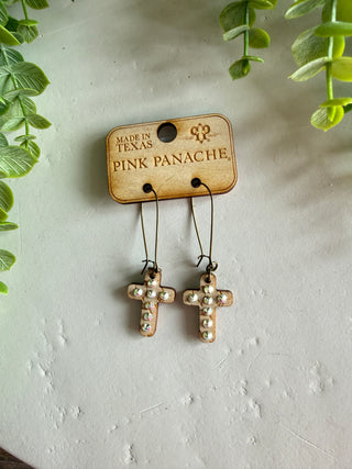Glorious Earrings White by Pink Panache Earrings Pink Panache