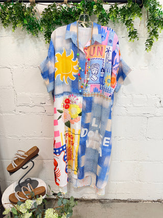 Sweet Life Midi Dress Multi Dresses Miss Carla