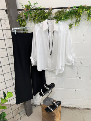 Venus Top White Shirts & Tops Glam