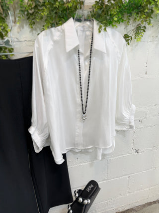 Venus Top White Shirts & Tops Glam