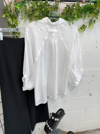 Venus Top White Shirts & Tops Glam