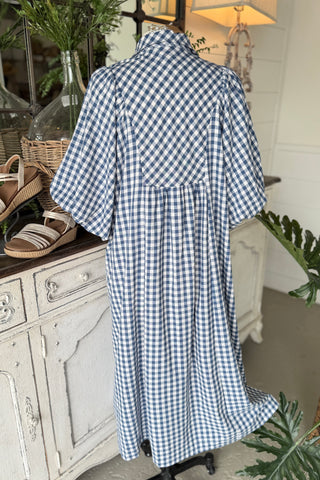 Harrison Long Dress Denim Blue by Umgee Dresses Umgee